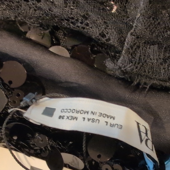 Zara Lace Sequin Mini Dress - Picture 9 of 10